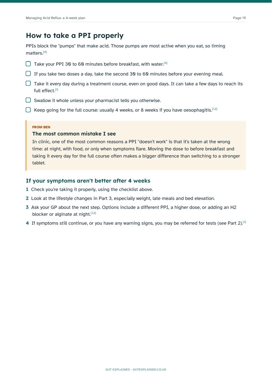 Sample page: How to take a PPI properly